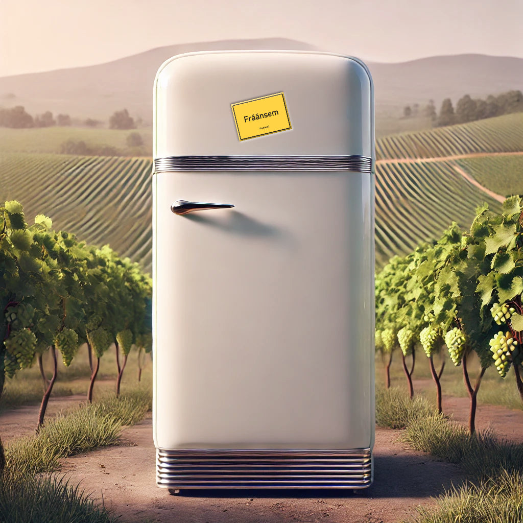 Freinsheim (Fräänsem) - Pfalz Shop: Ortsschild Magnet auf Kühlschrank