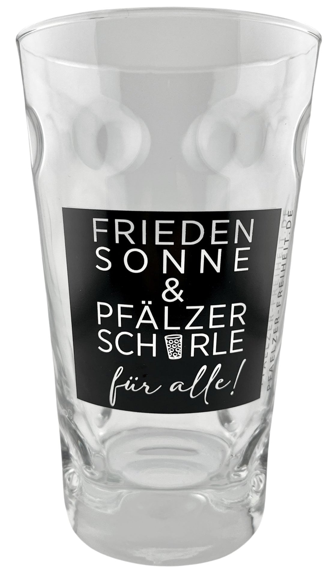 Frieden Sonne & Pfälzer Schorle für alle - Dubbeglas 0,5 L