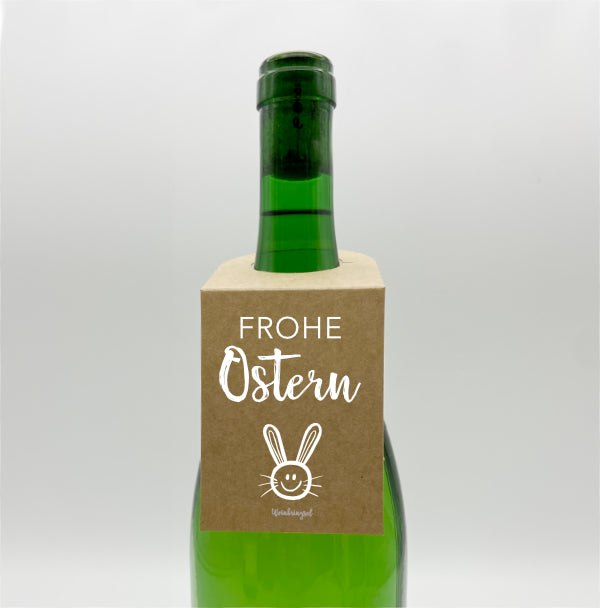 Frohe Ostern Flaschenanhänger / Weinflaschenanhänger