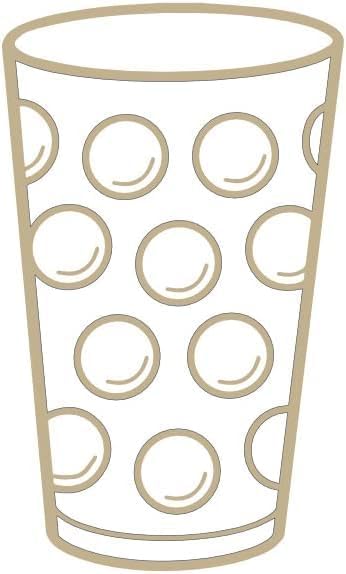 Dubbeglas Autoaufkleber - Gold