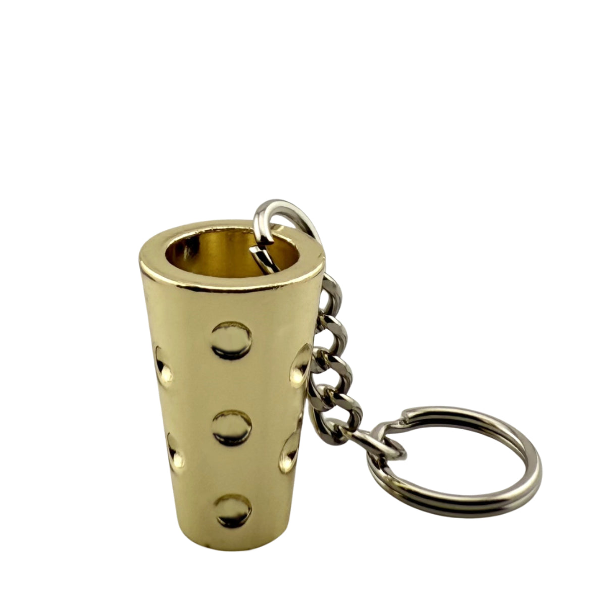 Gold - Dubbeglas Schlüsselanhänger