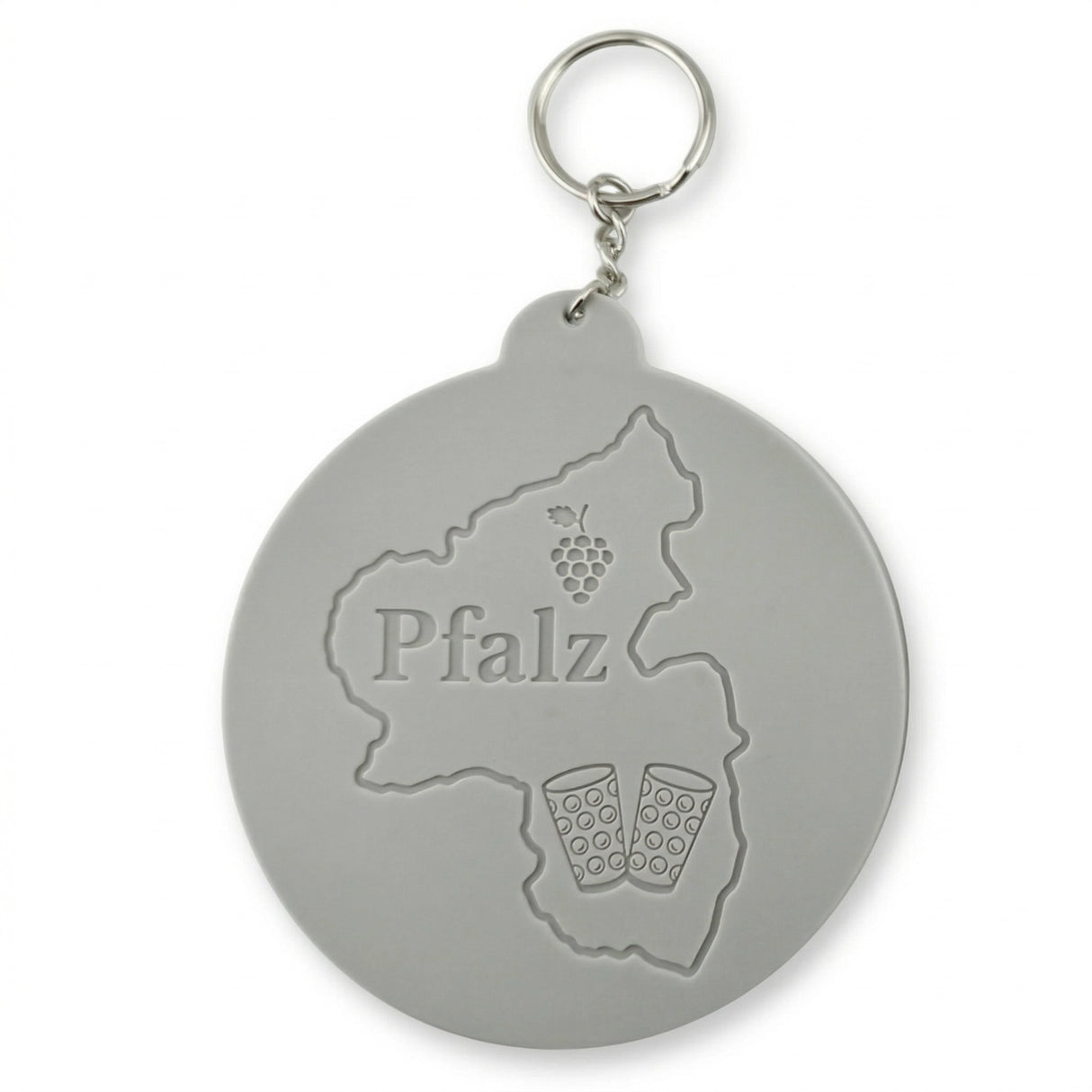 Dubbeglas Deckel aus Silikon - Grau