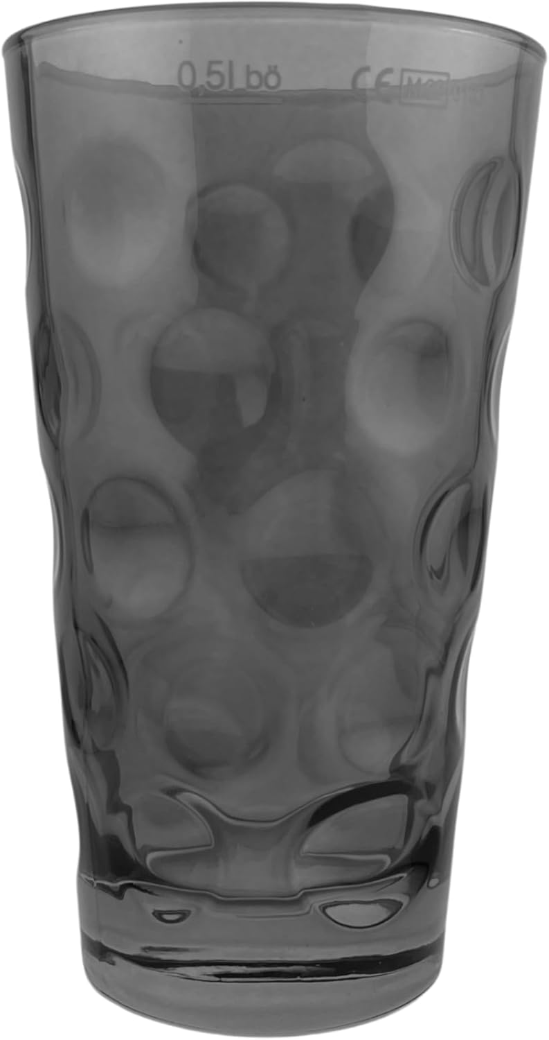 Grau farbiges Dubbeglas 0,5 l ganz gefärbt
