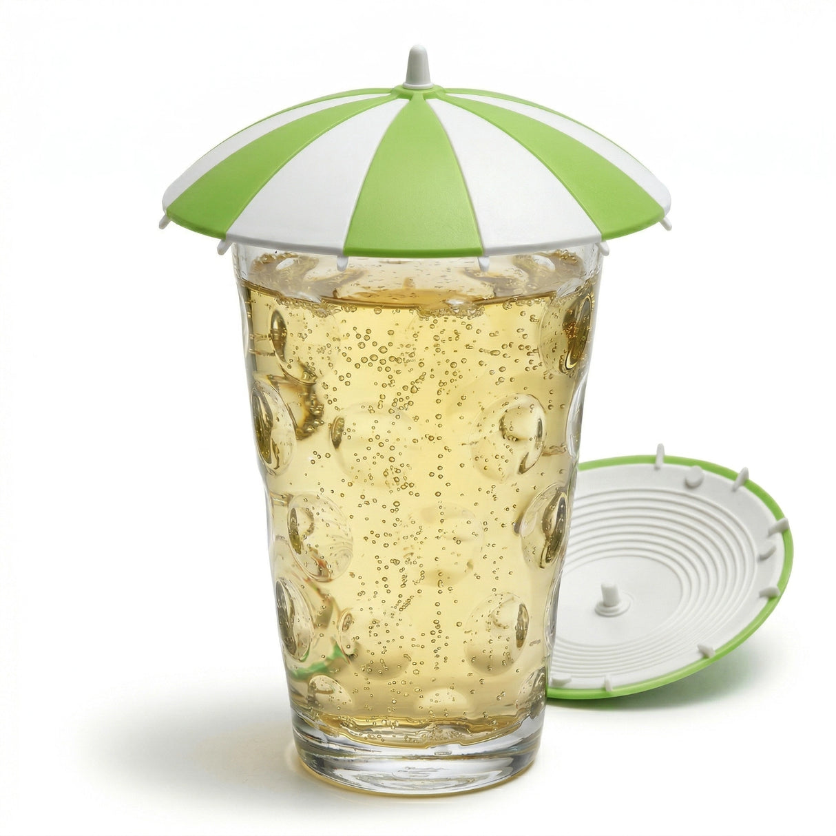 Der Dubbe Deckel in Hellgrün/Weiß überzeugt durch Stabilität und Funktion