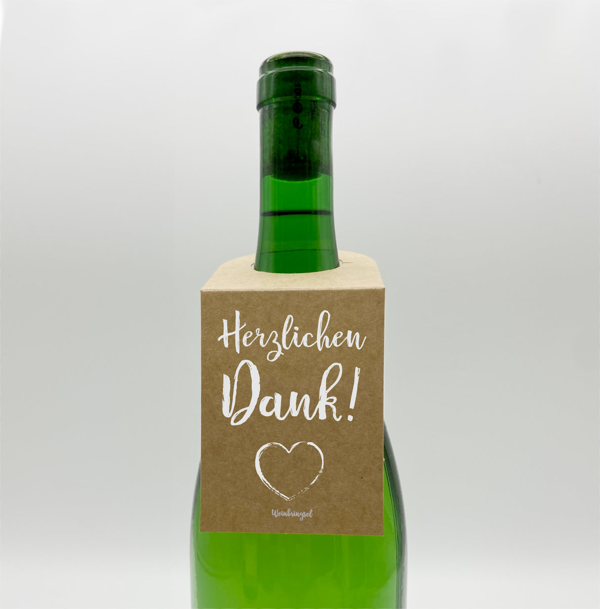Herzlichen Dank! Flaschenanhänger / Weinflaschenanhänger