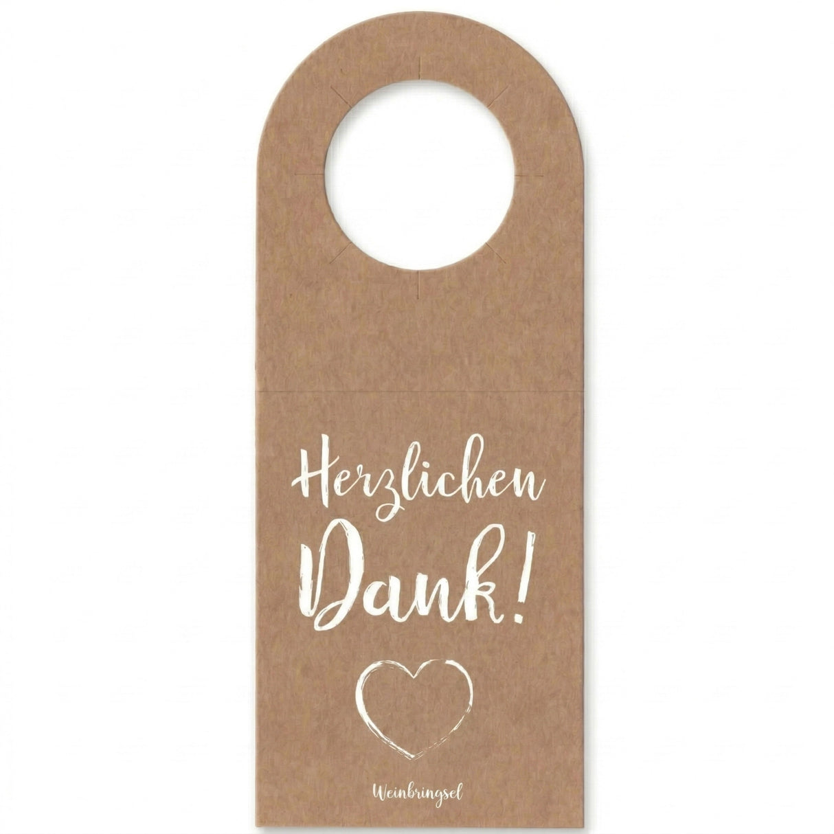 Herzlichen Dank! Flaschenanhänger