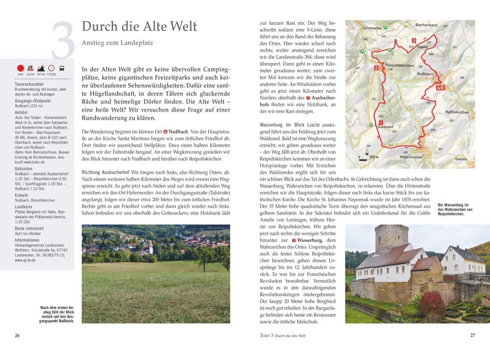 Historische Pfade - Pfalz Wanderführer, Alte Welt