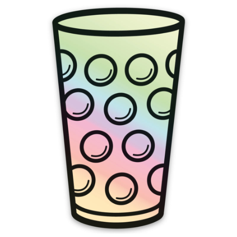 Hologramm Dubbeglas Aufkleber