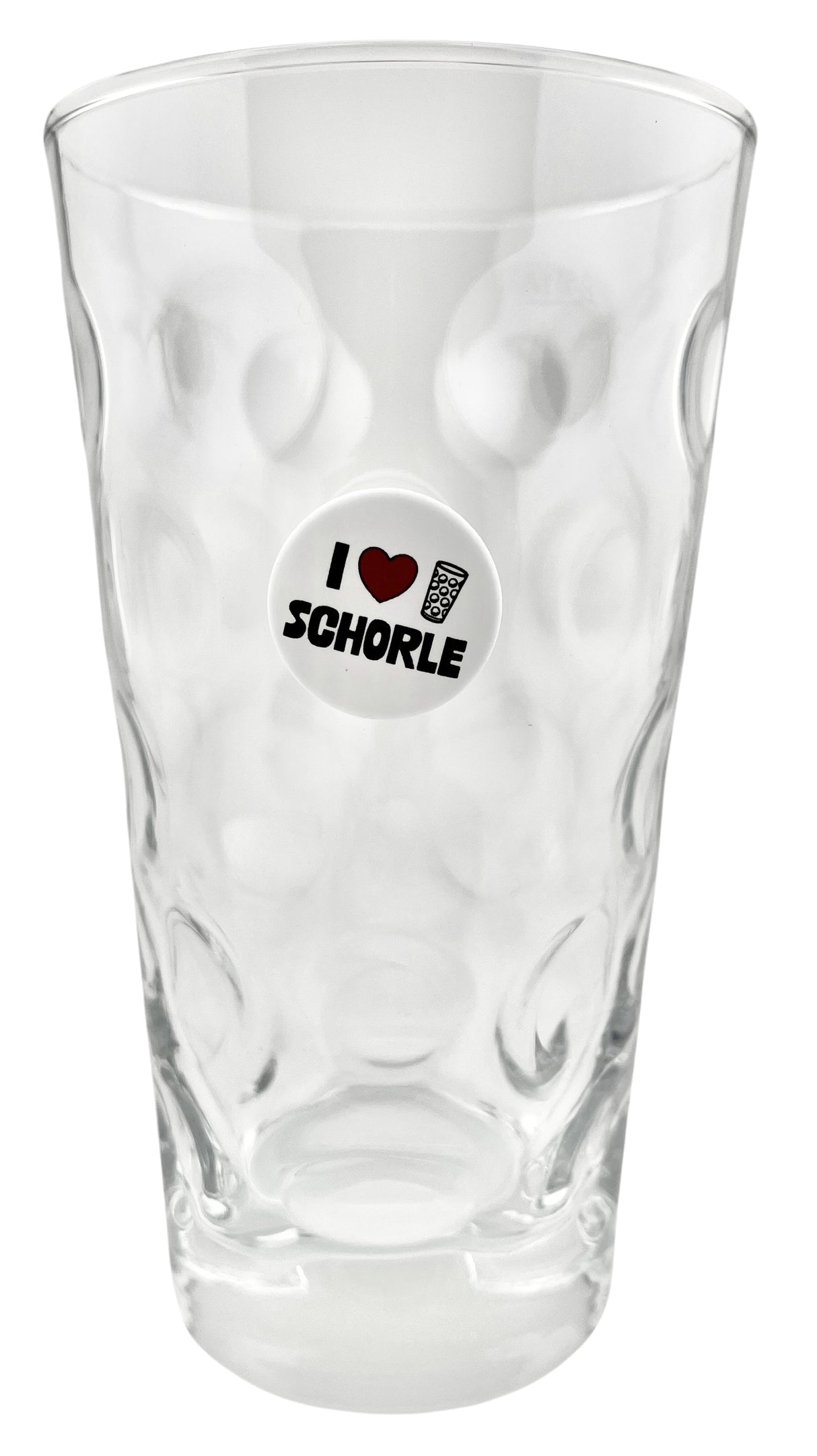 I love Dubbeglas Schorle Button - mit Saugnapf Ø 25 mm, Dubbeglas & Pfalz Shop