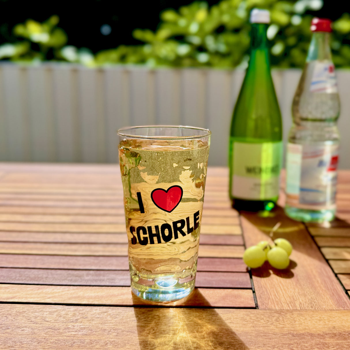I love Schorle Dubbeglas 0,5 Liter mit Pfälzer Schorle