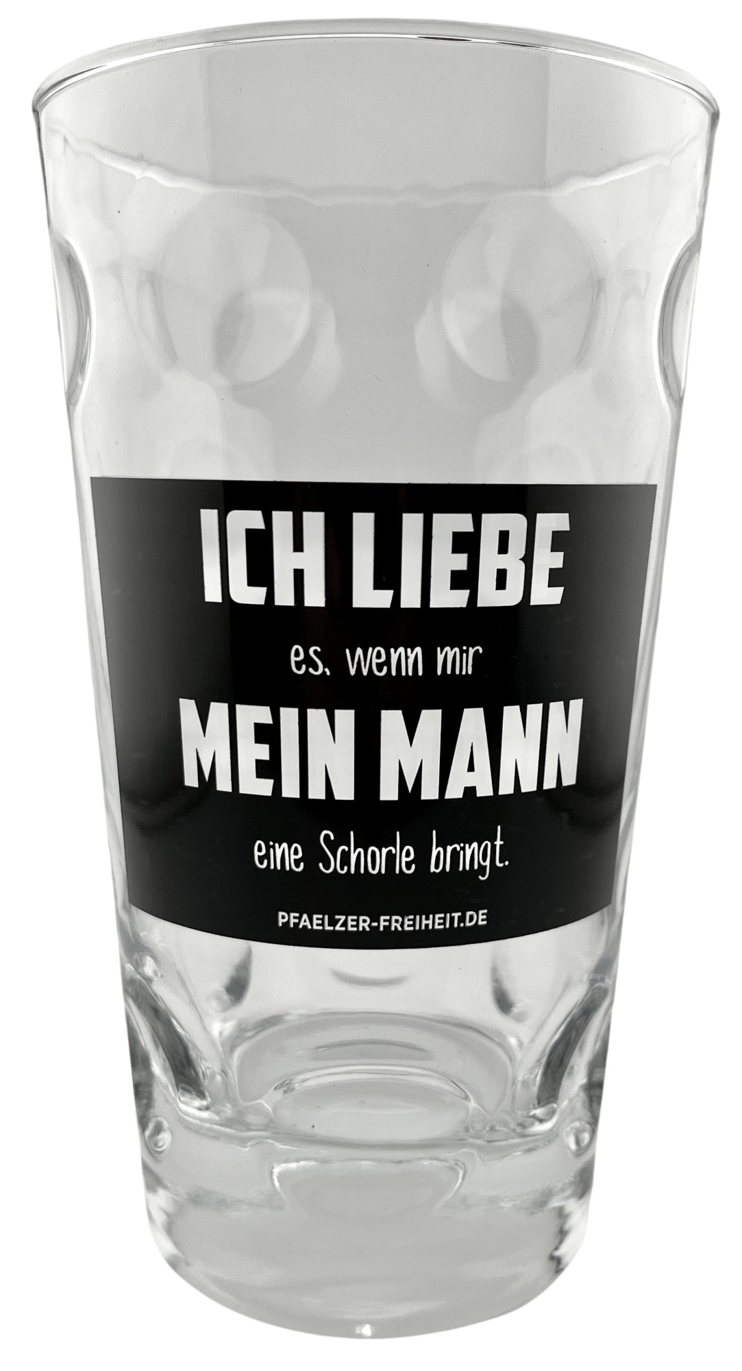 Ich liebe es, wenn mir mein Mann eine Schorle bringt Dubbeglas 0,5 L