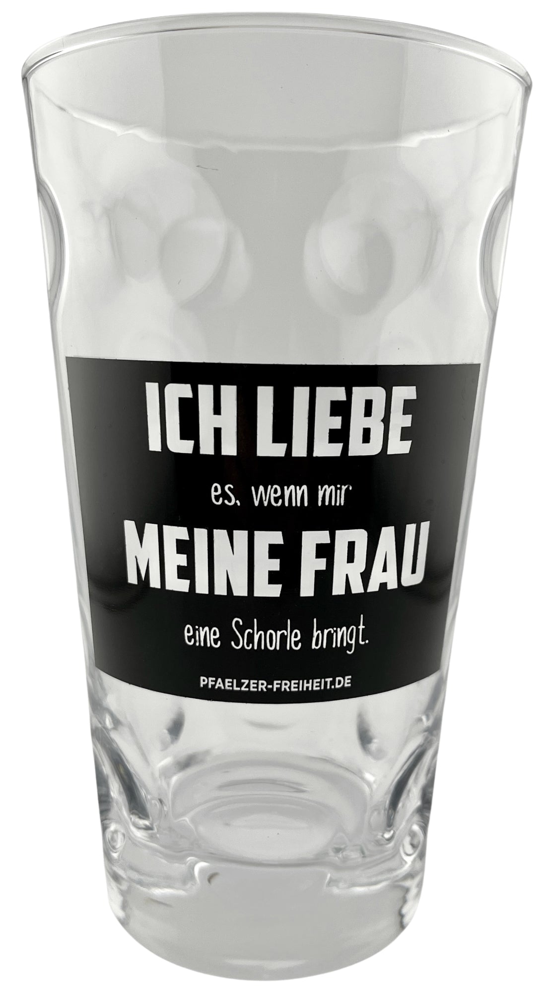 Ich liebe es, wenn mir meine Frau eine Schorle bringt Dubbeglas 0,5 L