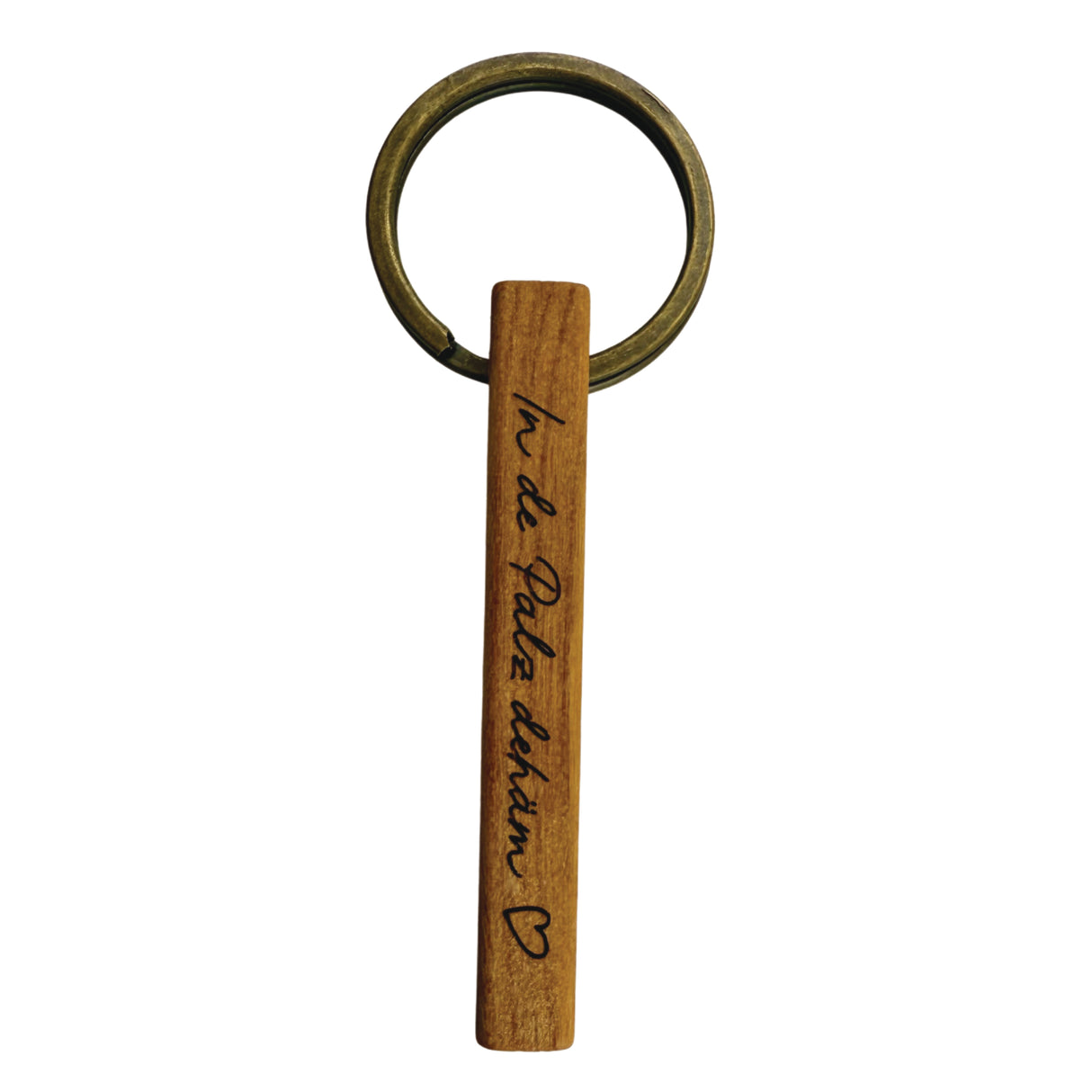 In de Palz dehäm ♡ Schlüsselanhänger aus Kirschholz