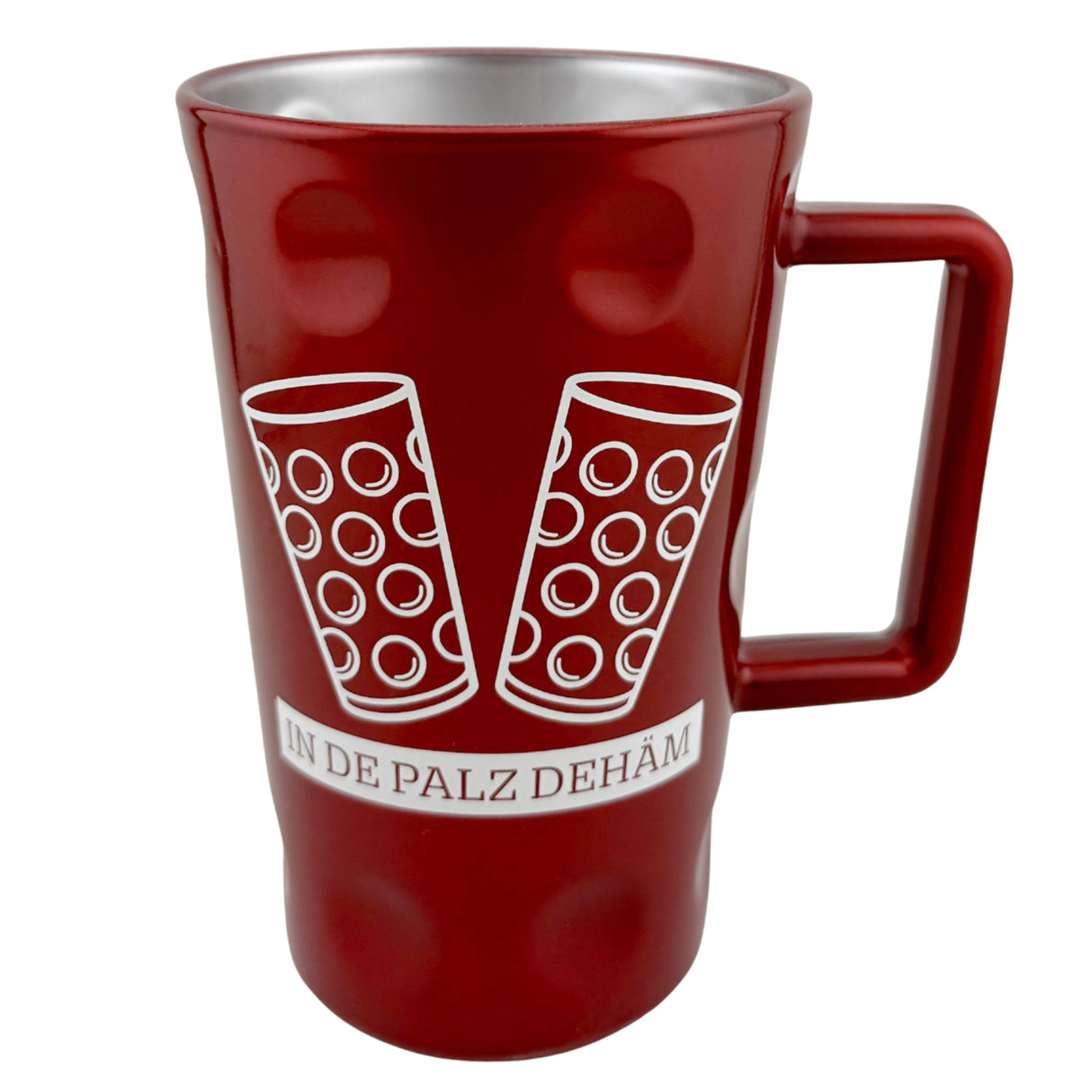 In de Palz dehäm - Dubbeglas Tässel (Dubbetässel) - Rot