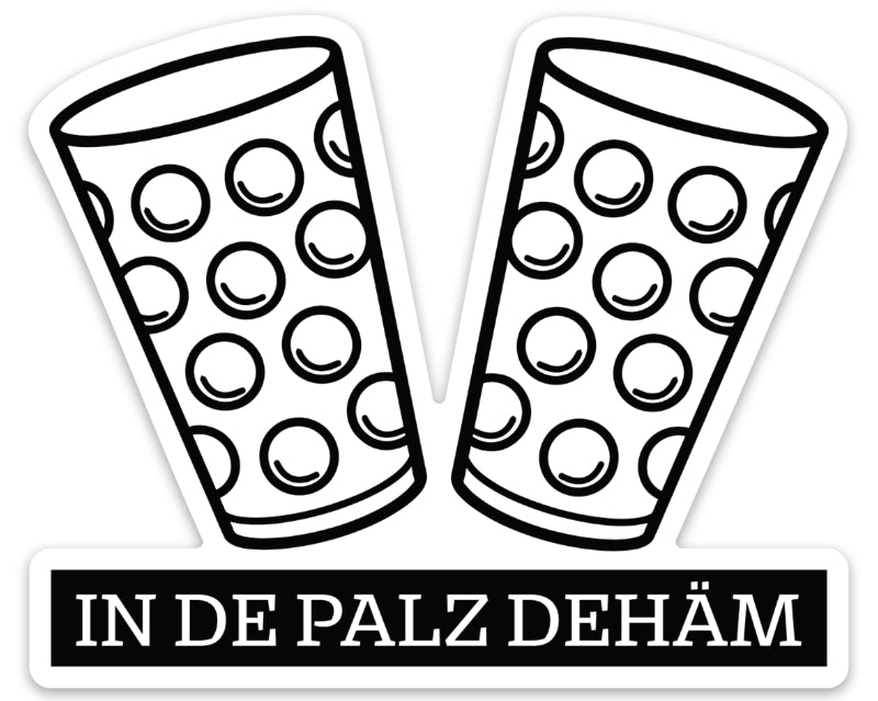 In de Palz dehäm Aufkleber