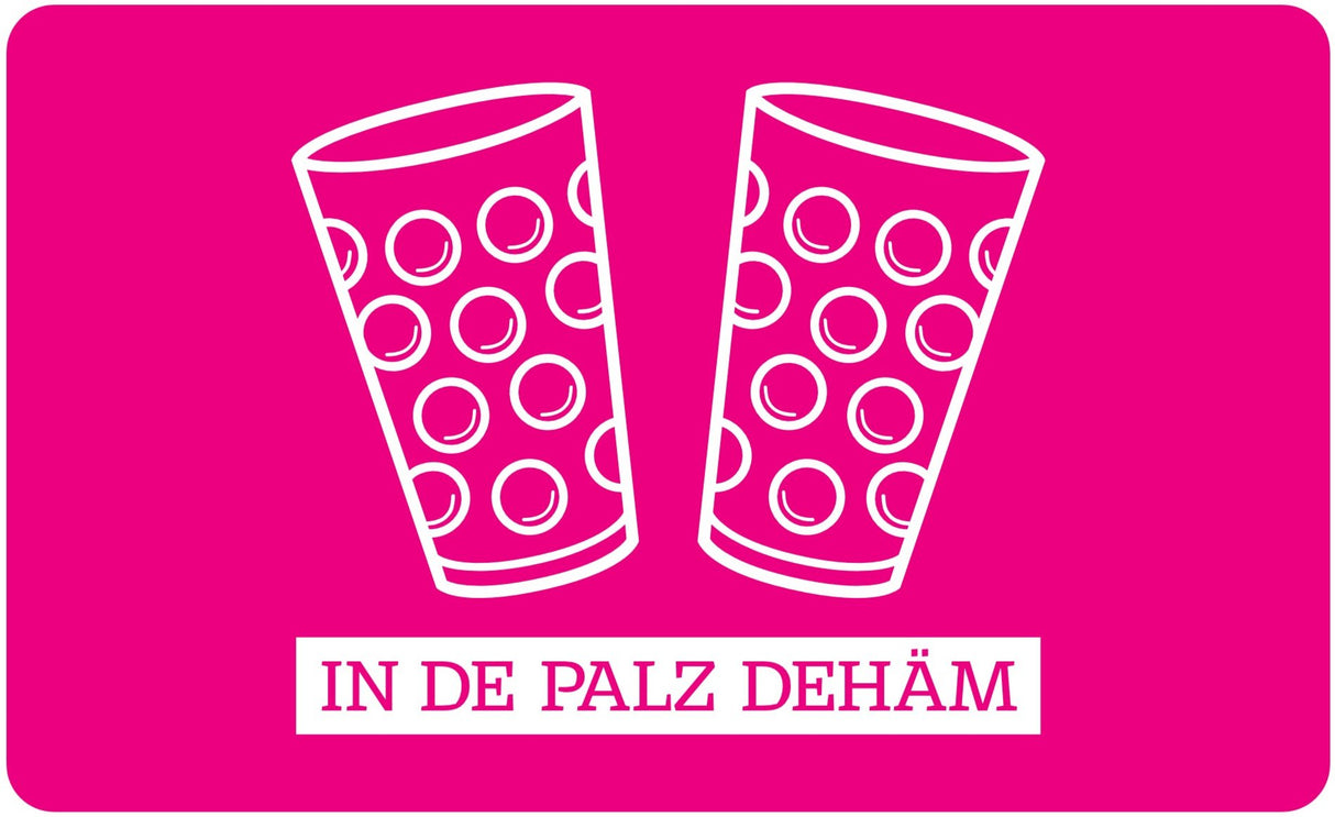 In de Palz dehäm Frühstücksbrettchen - Pink