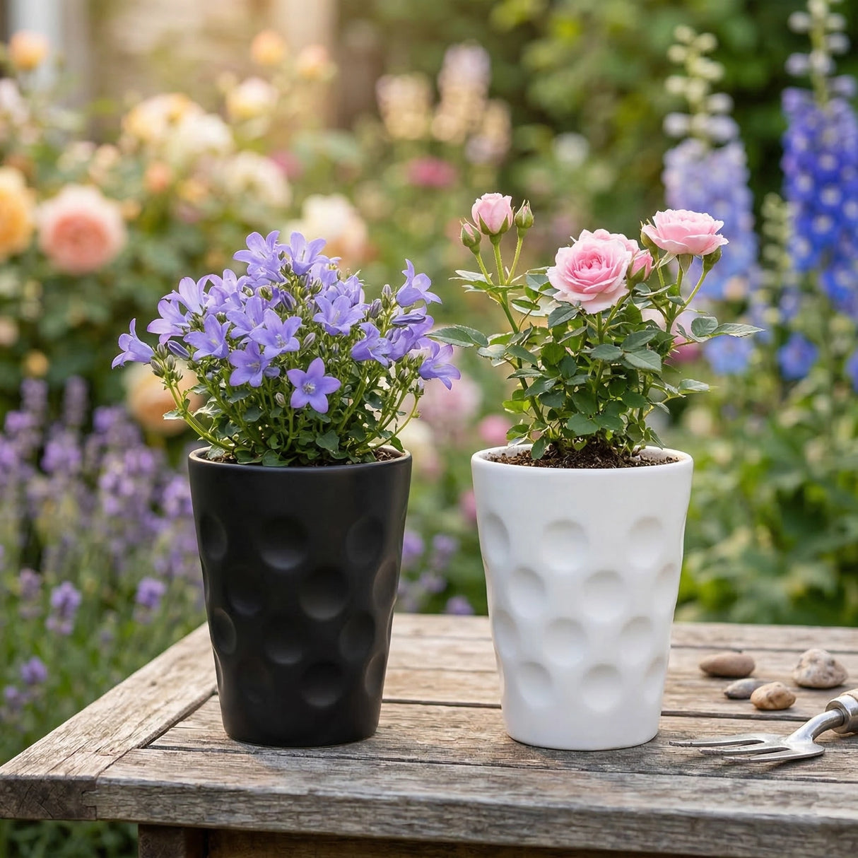 Keramik Dubbebecher aus der Pfalz, als Mini Übertöpfe