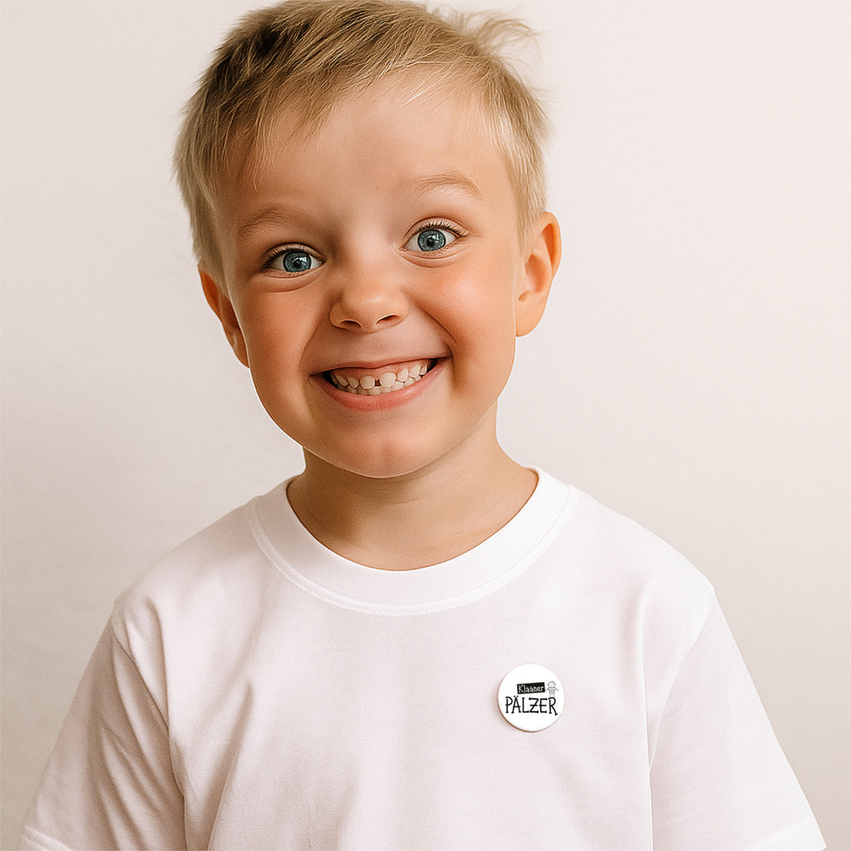 Klääner Pälzer Button mit einem Pfälzer Jungen