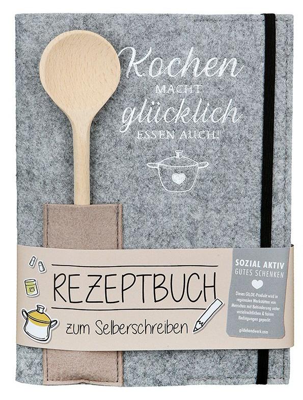 Kochen macht glücklich, Essen auch  - Kochbuch zum selberschreiben