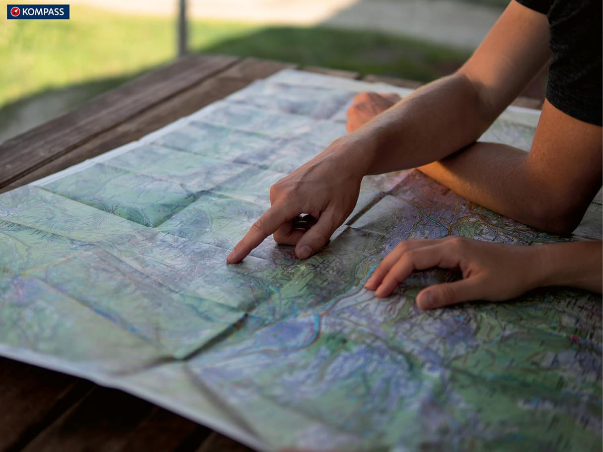 Kompass Wanderkarte für die Pfalz