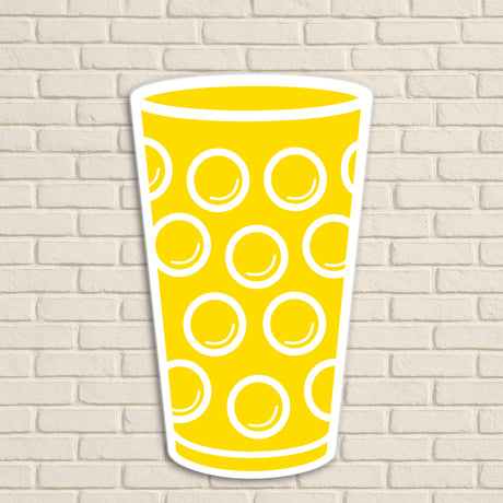 Dubbeglas Wanddeko - Größe L (17,8 x 29 cm)