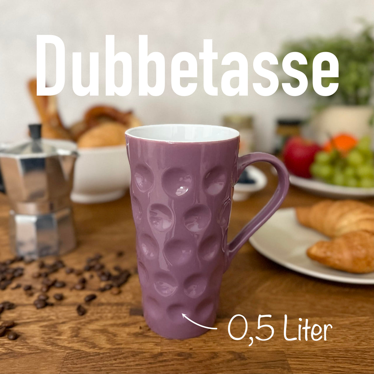 0,5 L Dubbetasse, lila
