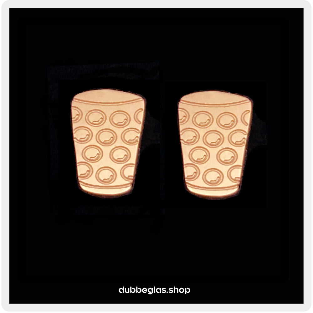 Mini Dubbeglas Ohrstecker (6 mm)