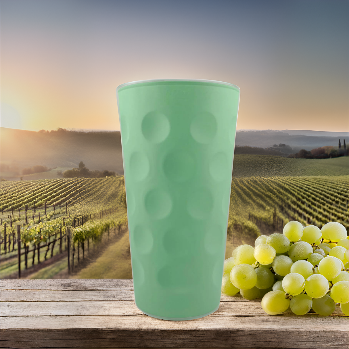 Mint matt farbiges Dubbeglas 0,5 L