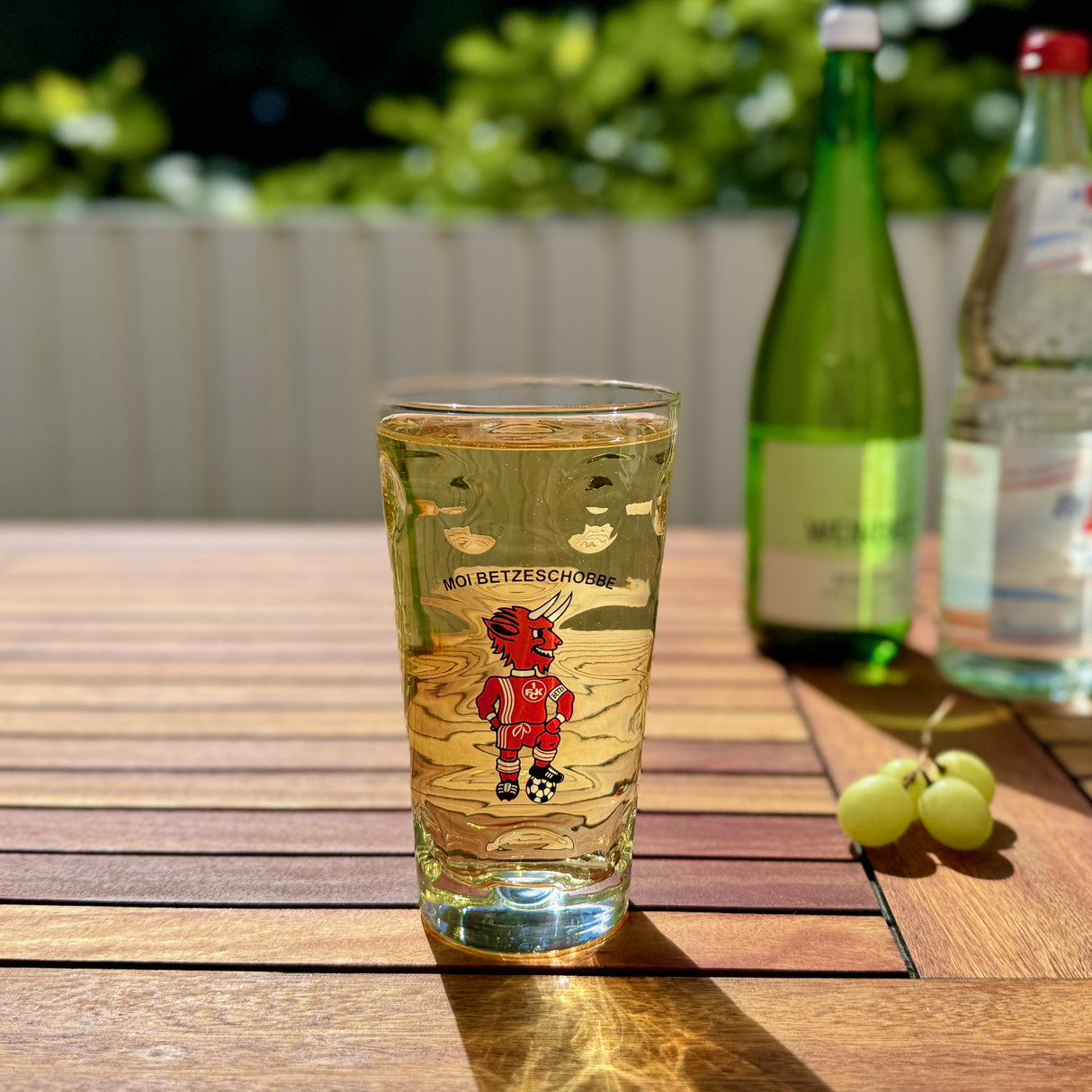 Moi Betzeschobbe 1. FCK Dubbeglas 0,5 Liter mit Pfälzer Schorle