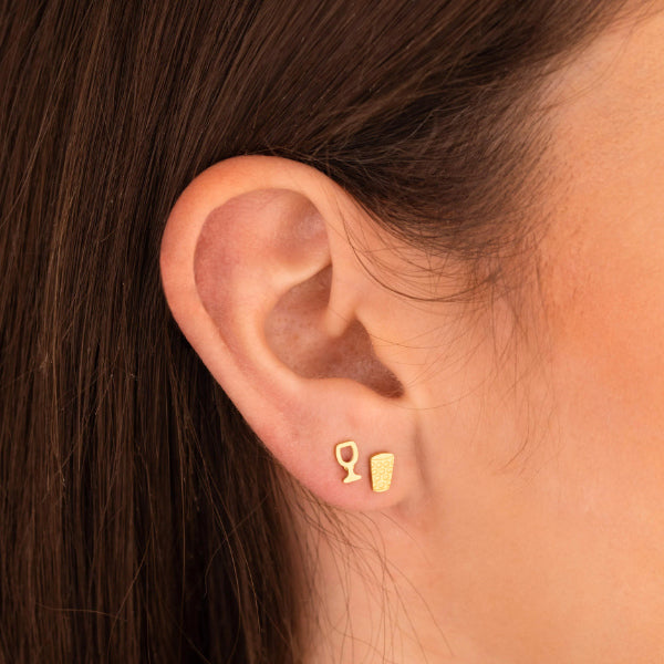 Mini Dubbeglas Ohrstecker (6 mm)