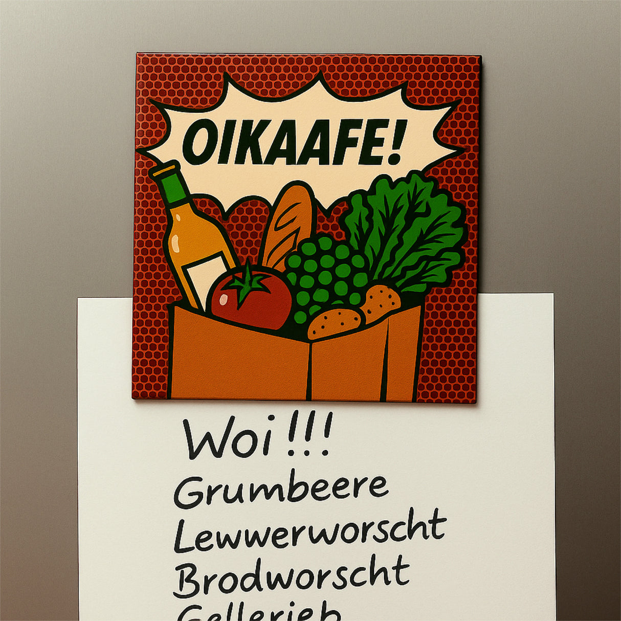 Oikaafe! Magnet - Pfälzer Einkaufsmagnet
