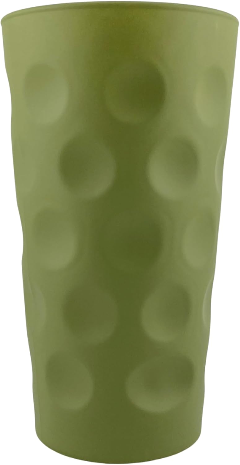 Olivgrün matt farbiges Dubbeglas 0,5 L