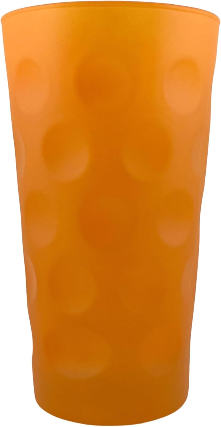 Orange matt farbiges Dubbeglas 0,5 L