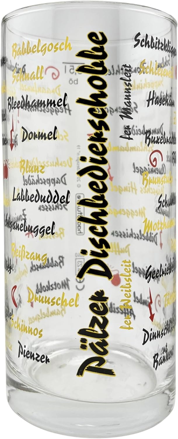 Pfälzer Dischbedierschobbe Schoppenglas 0,5 L