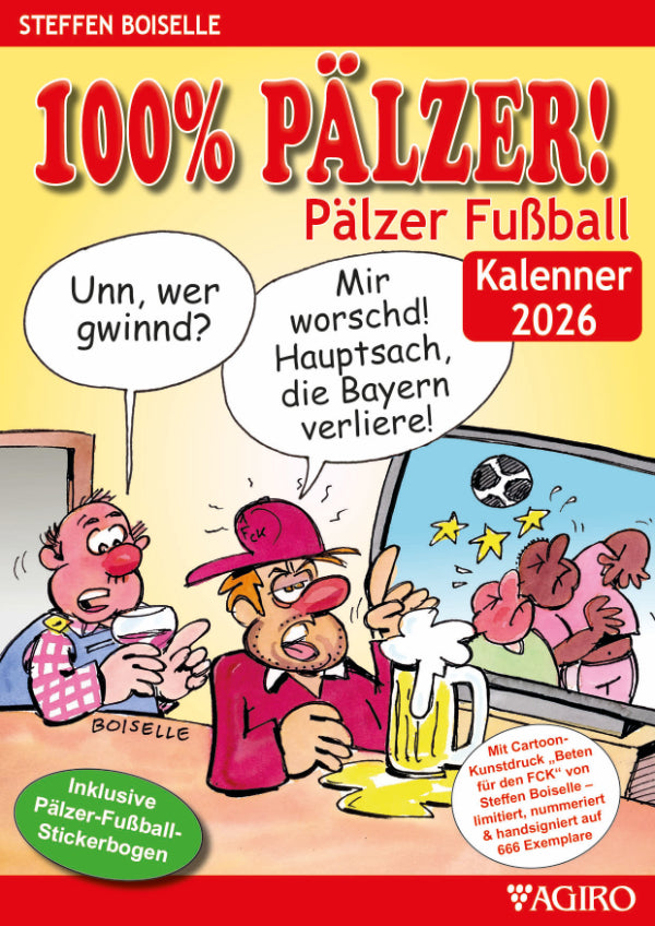 100% PÄLZER! - Pälzer Fußball Kalender 2026