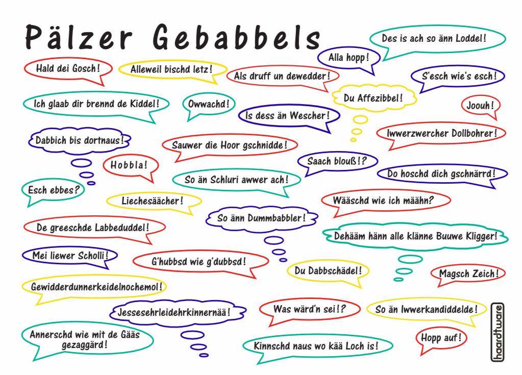 Pälzer Gebabbels - Postkarte