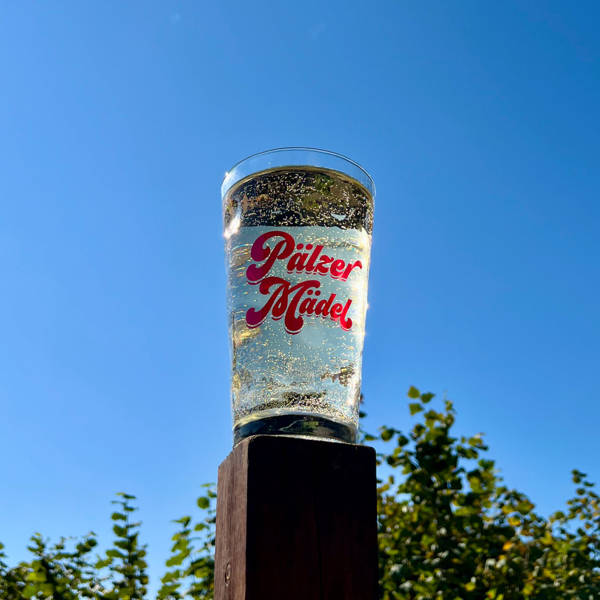 Pälzer Mädel 0,5 L Dubbeglas mit Pfälzer Schorle