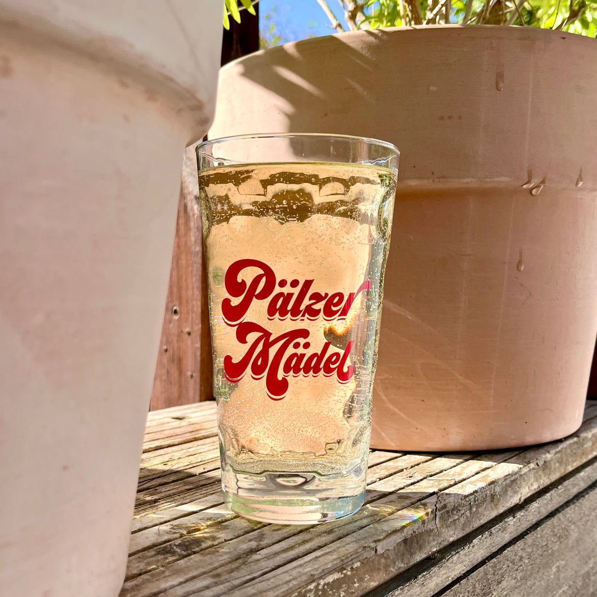Pälzer Mädel 0,5 L Dubbeglas mit Pfälzer Rieslingschorle