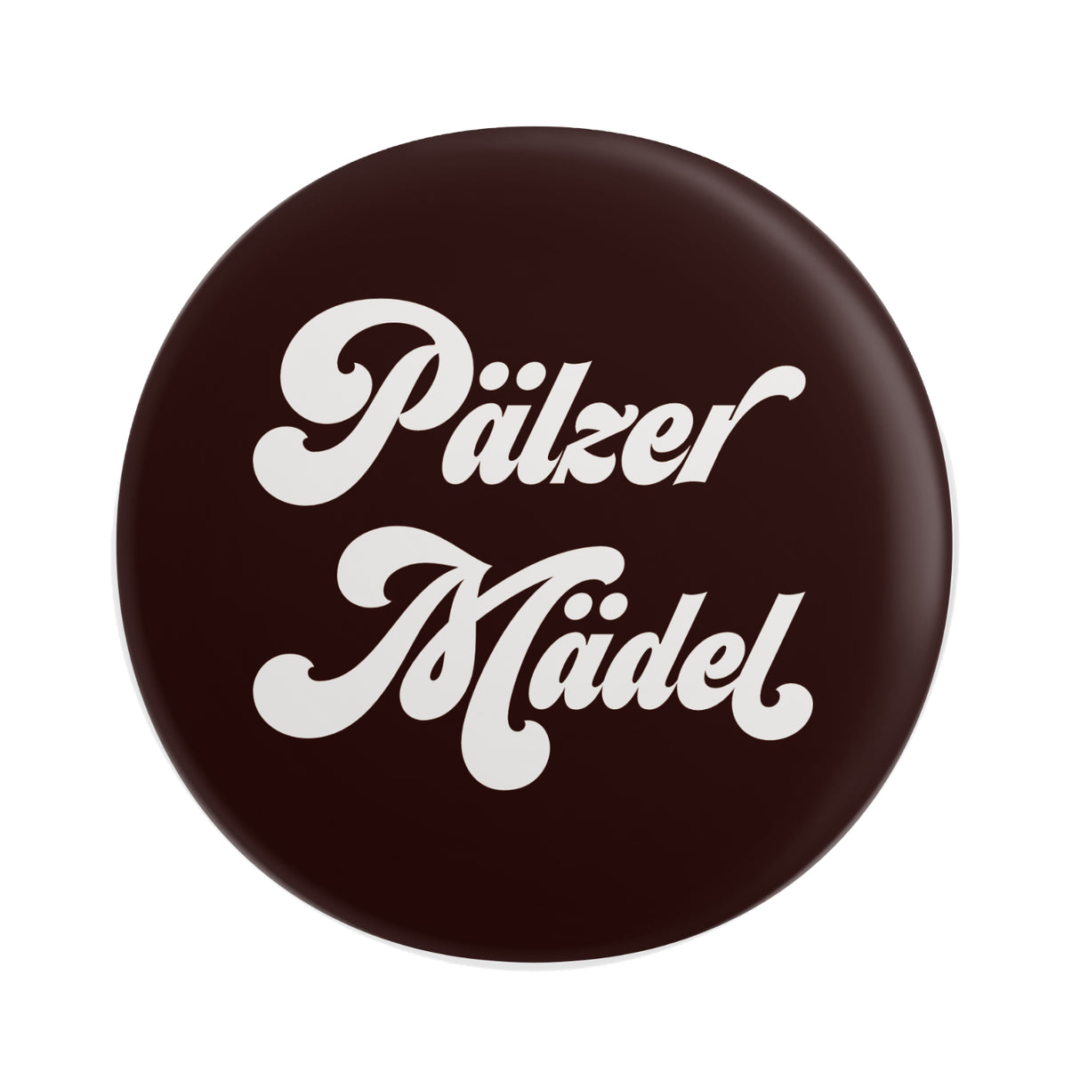 Pälzer Mädel Button Ø 25 mm, Schwarz, Pfalz Shop
