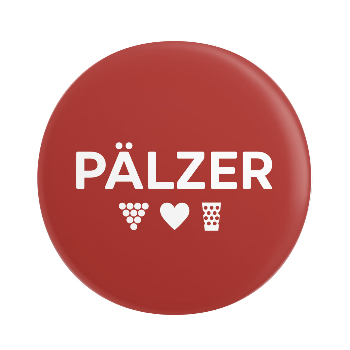 Pälzer Button Ø 25 mm - Rot