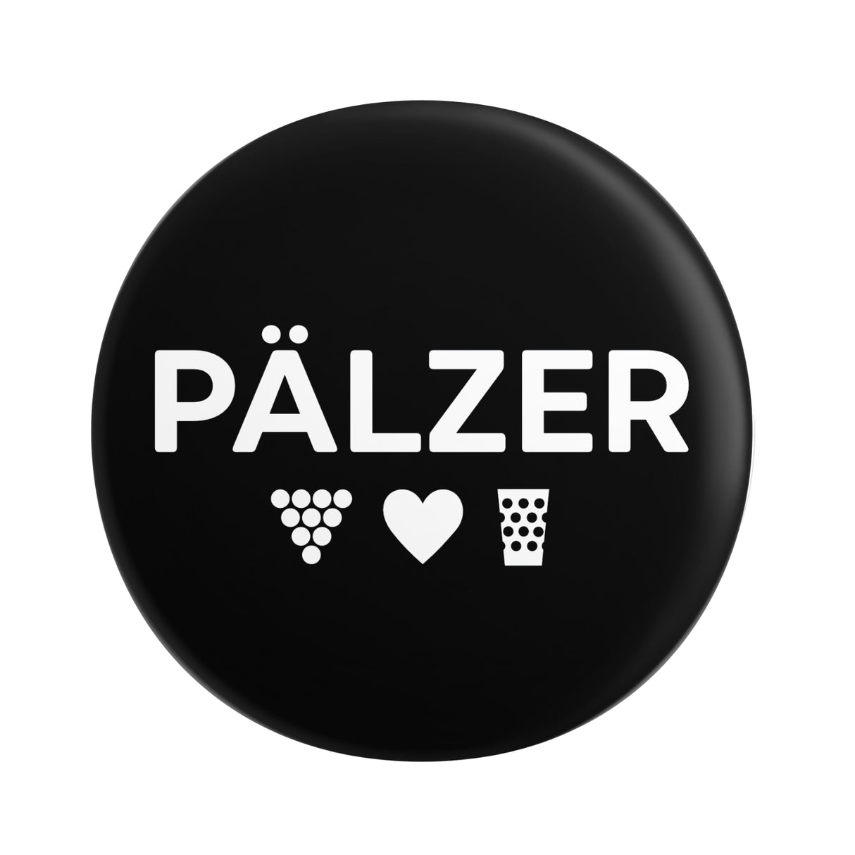 Pälzer Button Ø 25 mm - Schwarz