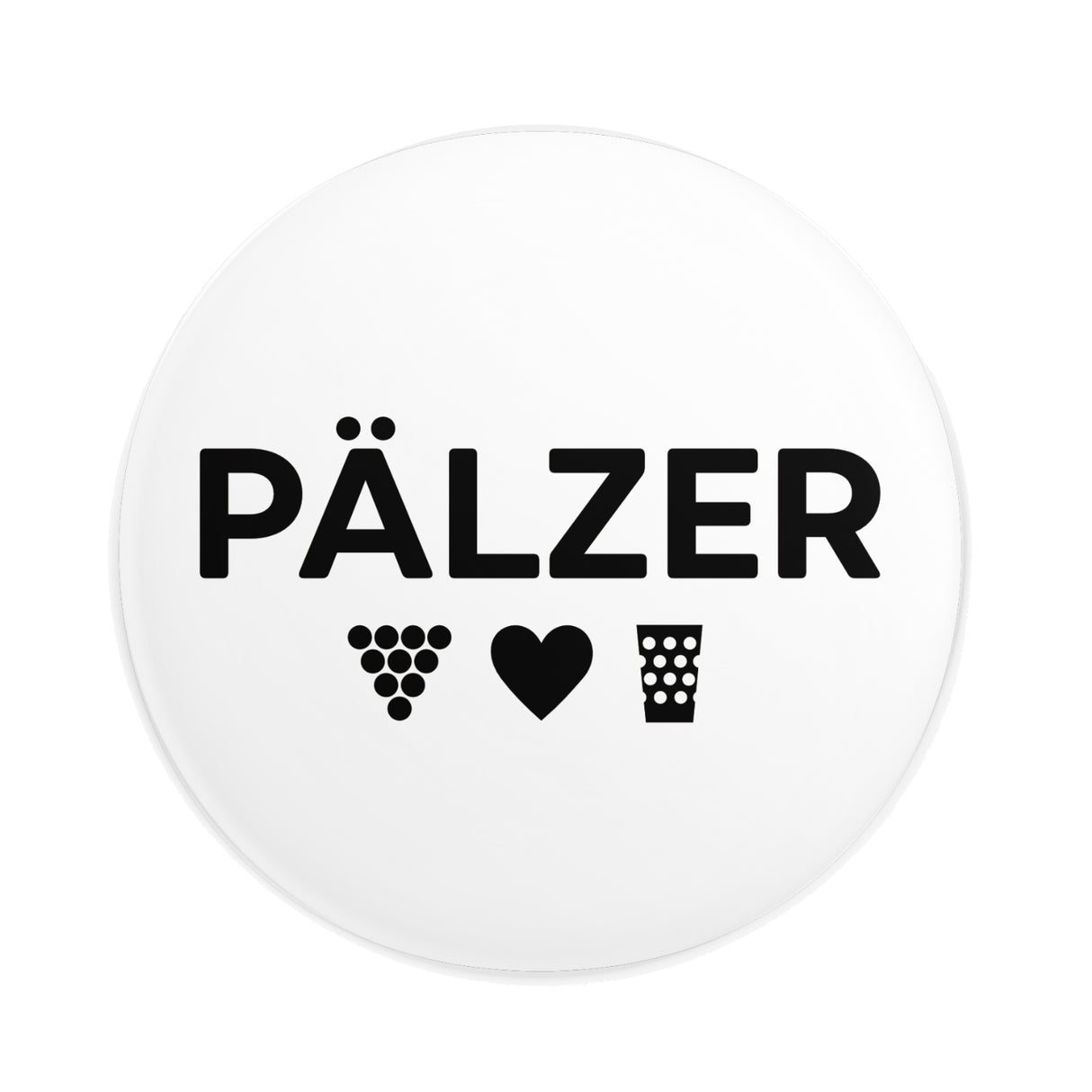Pälzer Button Ø 25 mm - Weiß