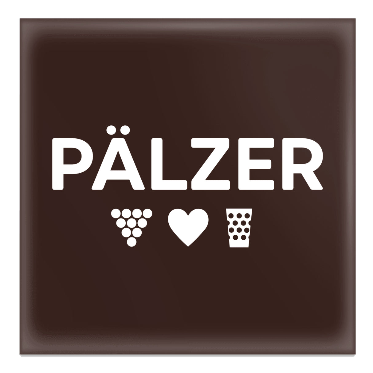 PÄLZER Magnet - Pfalz Kühlschrankmagnet, Braun