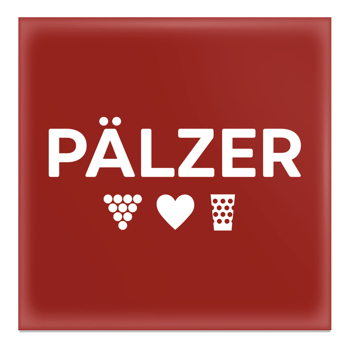 PÄLZER Magnet - Pfalz Kühlschrankmagnet, Rot