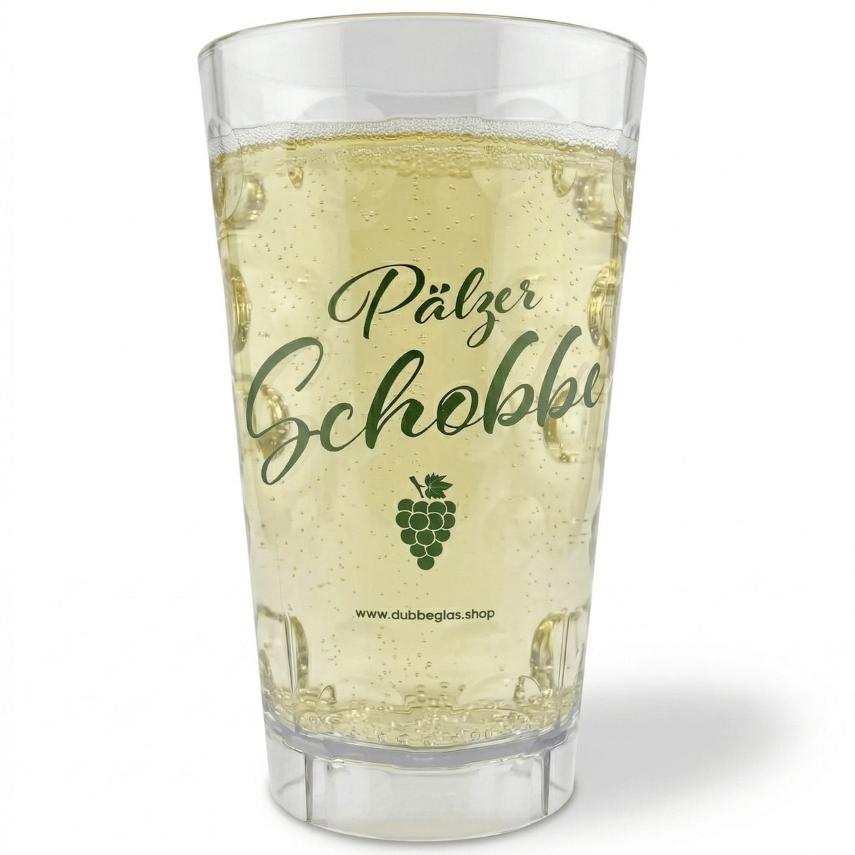 Pälzer Schobbe Dubbebecher 0,5 Liter mit einer Pfälzer Rieslingschorle