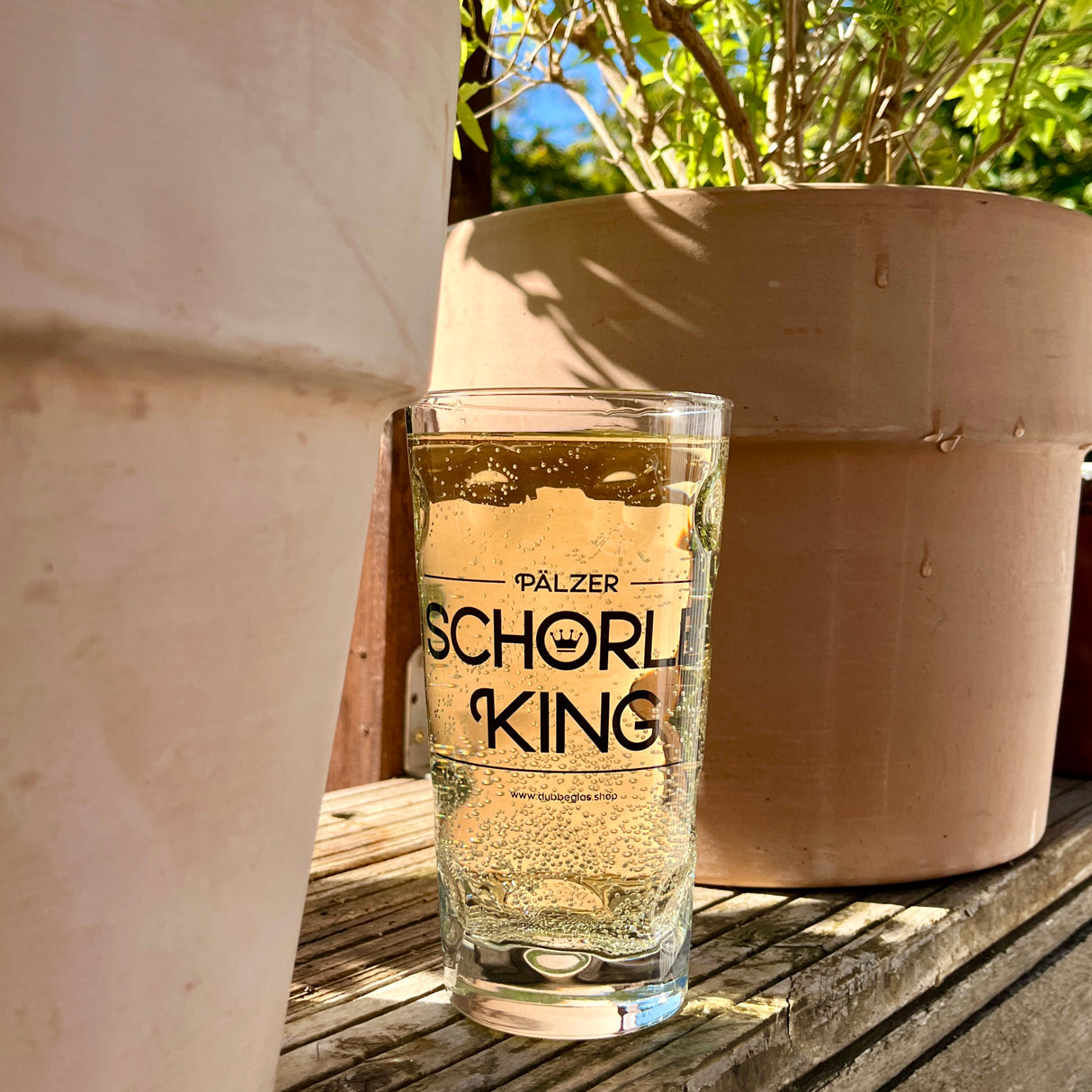 Pälzer Schorle King 0,5 L Dubbeglas mit Rieslingschorle