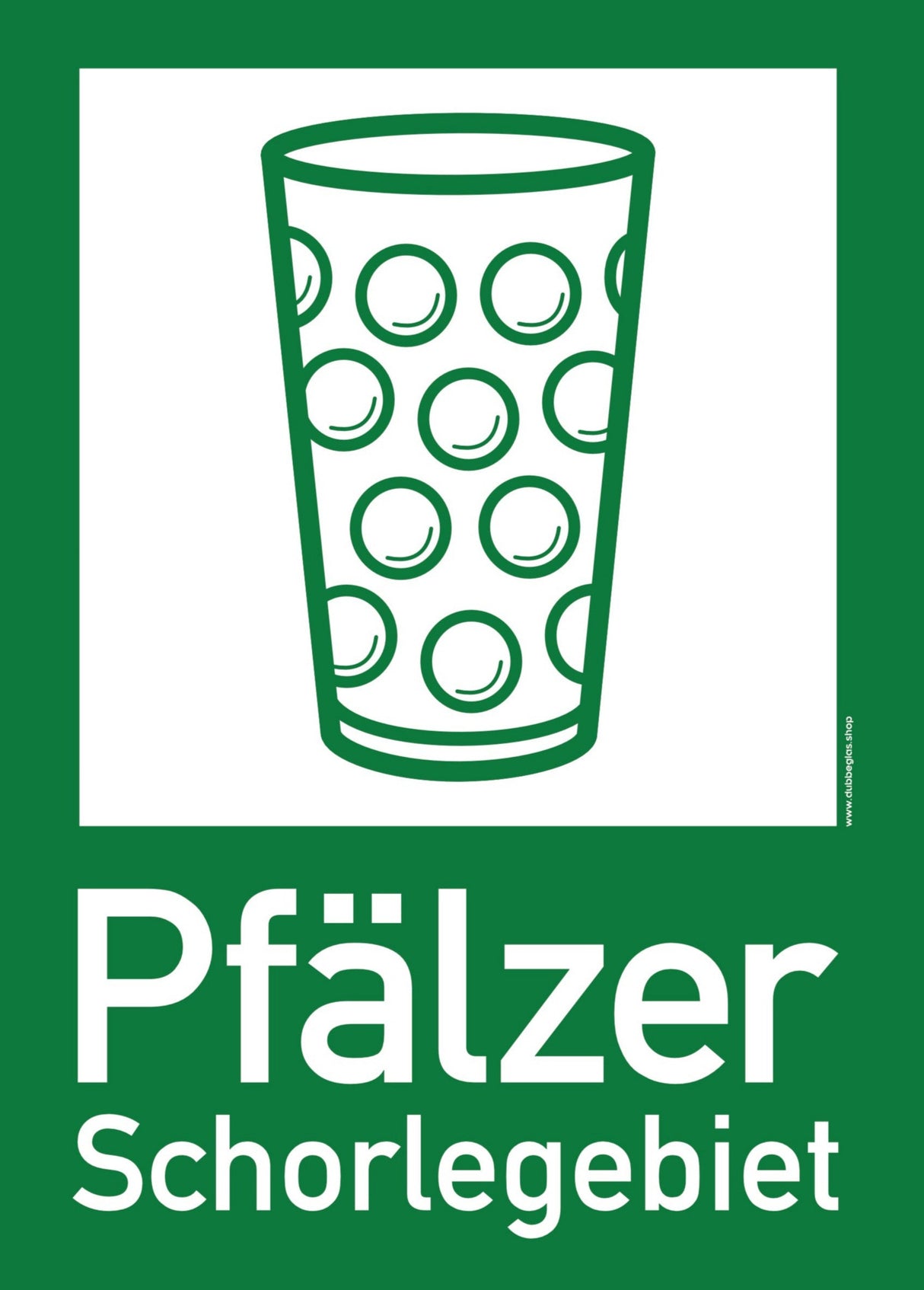 Pfälzer Schorlegebiet Schild DIN A4 (21 x 29,7 cm)