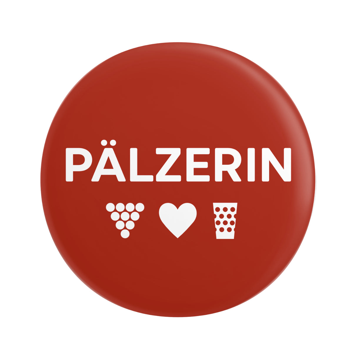 Pälzerin Button Ø 25 mm - Rot