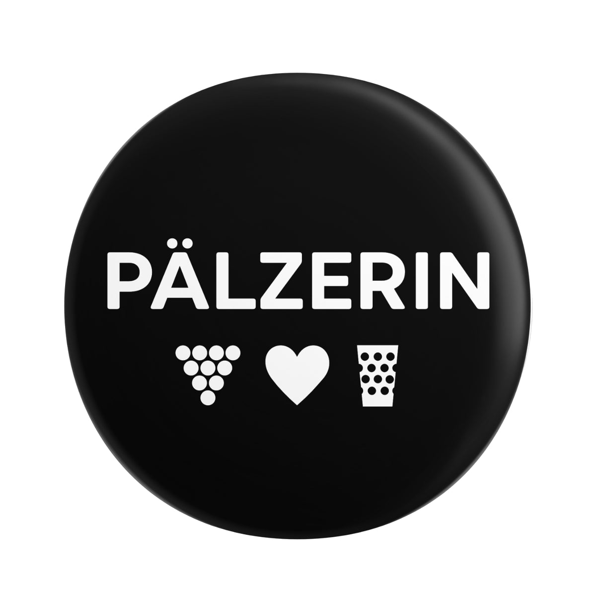 Pälzerin Button Ø 25 mm - Schwarz