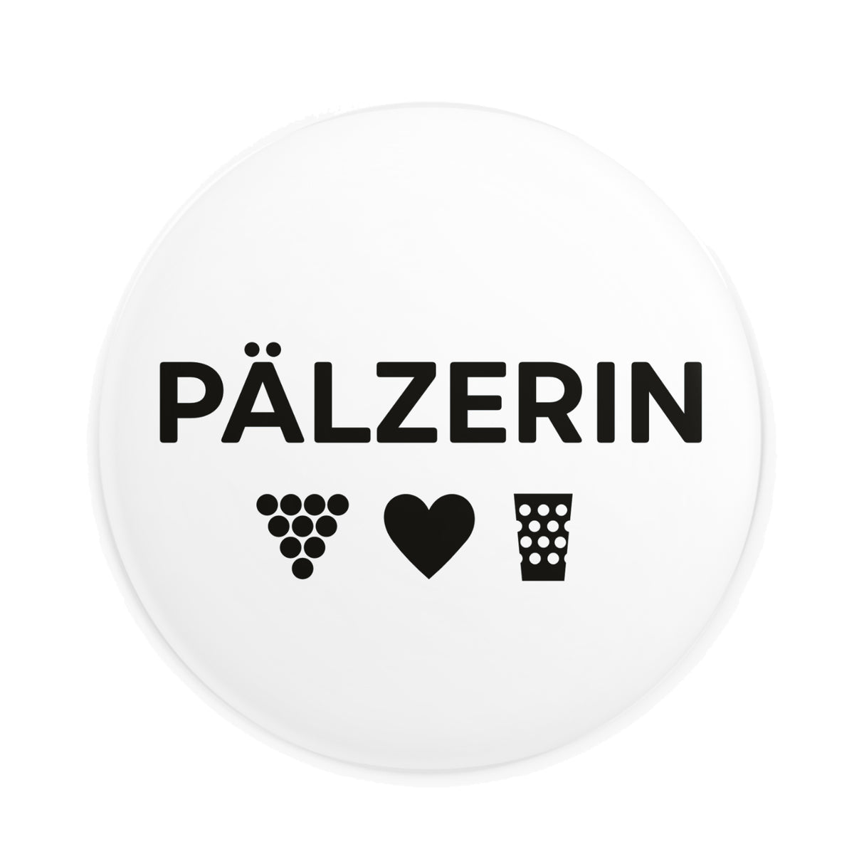 Pälzerin Button Ø 25 mm - Weiß